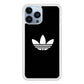 Adidas Black White Logo iPhone 14 Pro Case