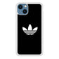Adidas Black White Logo iPhone 15 Case