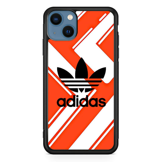 Adidas Pattern Orange iPhone 15 Case