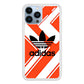 Adidas Pattern Orange iPhone 14 Pro Max Case