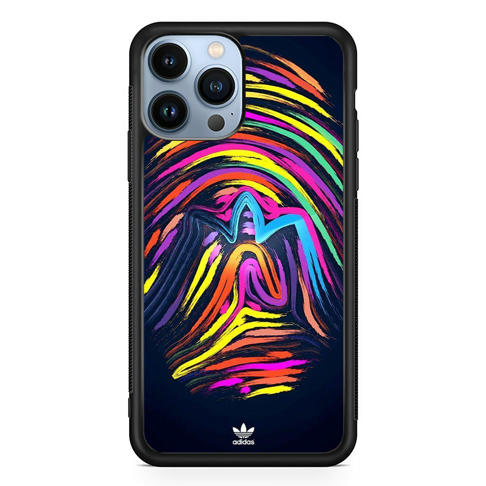 Adidas Rainbow Finger Print iPhone 14 Pro Max Case