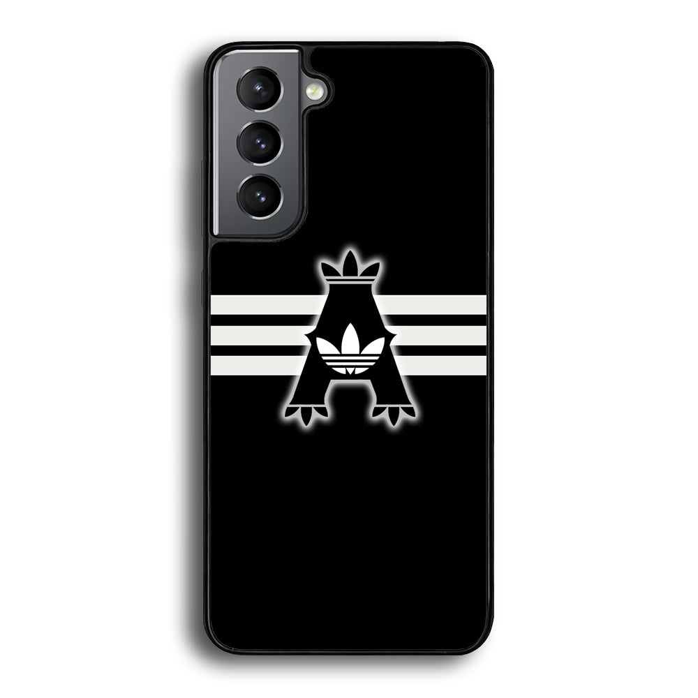 Adidas Royal Black Logo Stripe Samsung Galaxy S24 Plus Case - Ezzystore