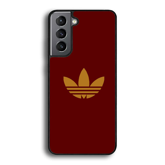 Adidas Simple Maroon Gold Samsung Galaxy S24 Plus Case - Ezzystore