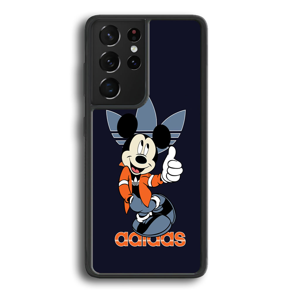 Adidas Navy Mickey Samsung Galaxy S22 Ultra Case - Ezzystore