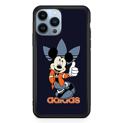 Adidas Navy Mickey iPhone 15 Pro Max Case