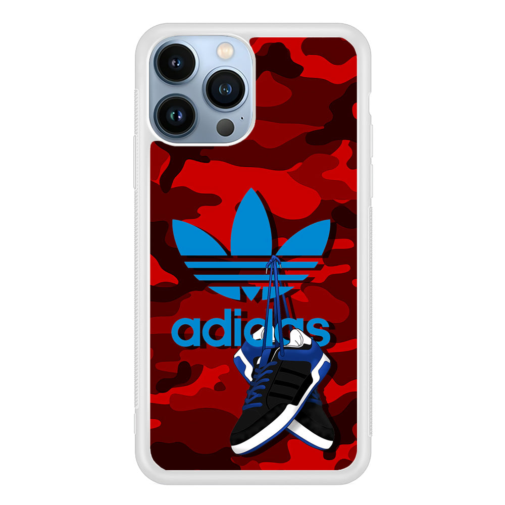 Adidas Shoes Camo Red iPhone 14 Pro Max Case