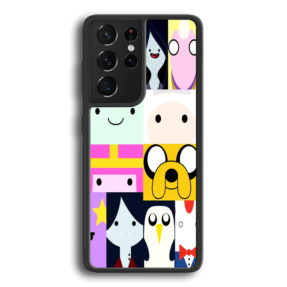 Adventure Time Character Collage Samsung Galaxy S24 Ultra Case - Ezzystore