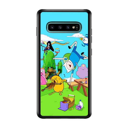 Adventure Time Jamming Session Samsung Galaxy S10 Case