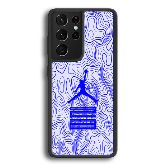 Air Jordan Bluish Topographical Samsung Galaxy S24 Ultra Case - Ezzystore