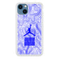 Air Jordan Bluish Topographical iPhone 15 Plus Case