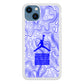 Air Jordan Bluish Topographical iPhone 14 Case