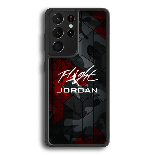 Air Jordan Camo Grey Pattern Samsung Galaxy S24 Ultra Case - Ezzystore