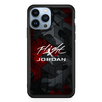 Air Jordan Camo Grey Pattern iPhone 14 Pro Max Case