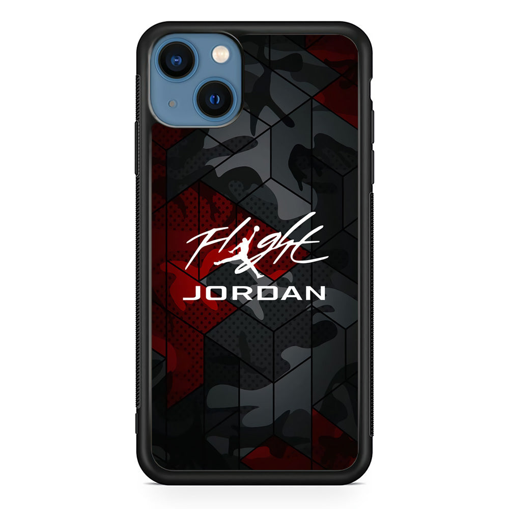Air Jordan Camo Grey Pattern iPhone 14 Case