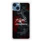 Air Jordan Camo Grey Pattern iPhone 15 Plus Case