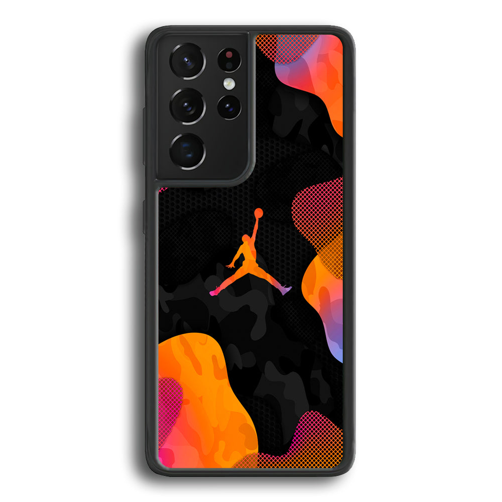 Air Jordan Camouflage on Autumn Samsung Galaxy S22 Ultra Case - Ezzystore