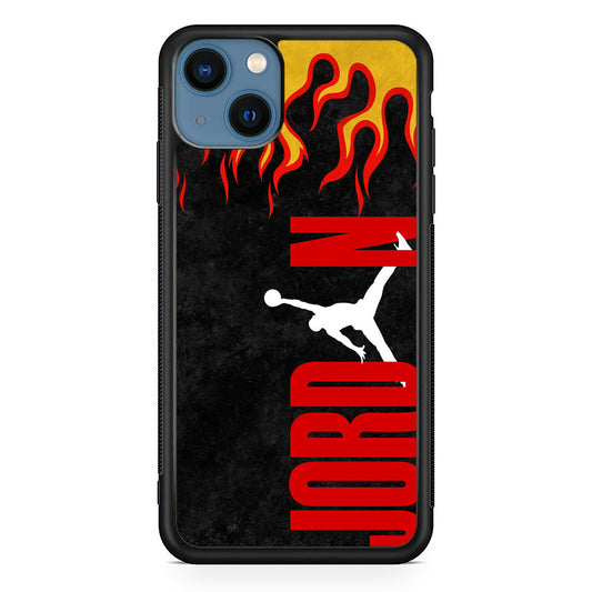 Air Jordan Flame Fire iPhone 15 Case