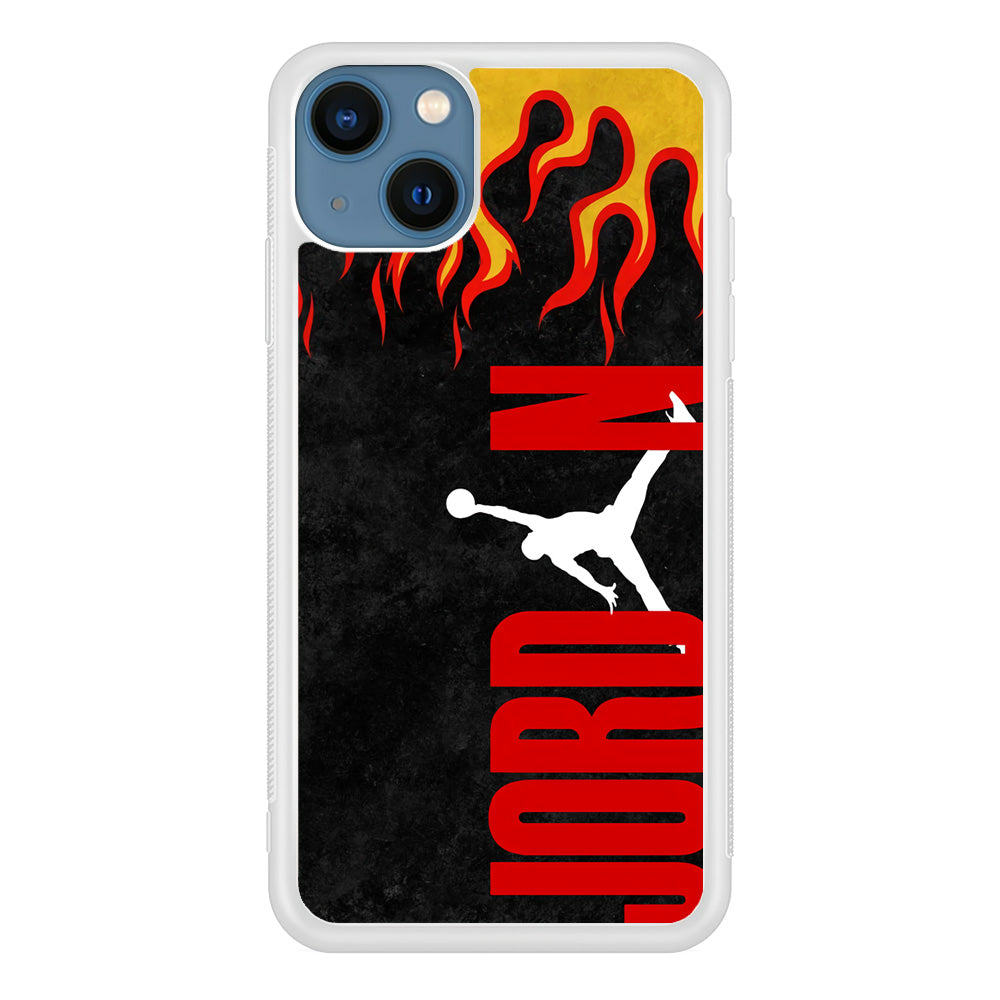 Air Jordan Flame Fire iPhone 15 Case