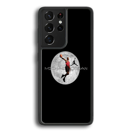 Air Jordan Flying On The Moon Samsung Galaxy S22 Ultra Case - Ezzystore
