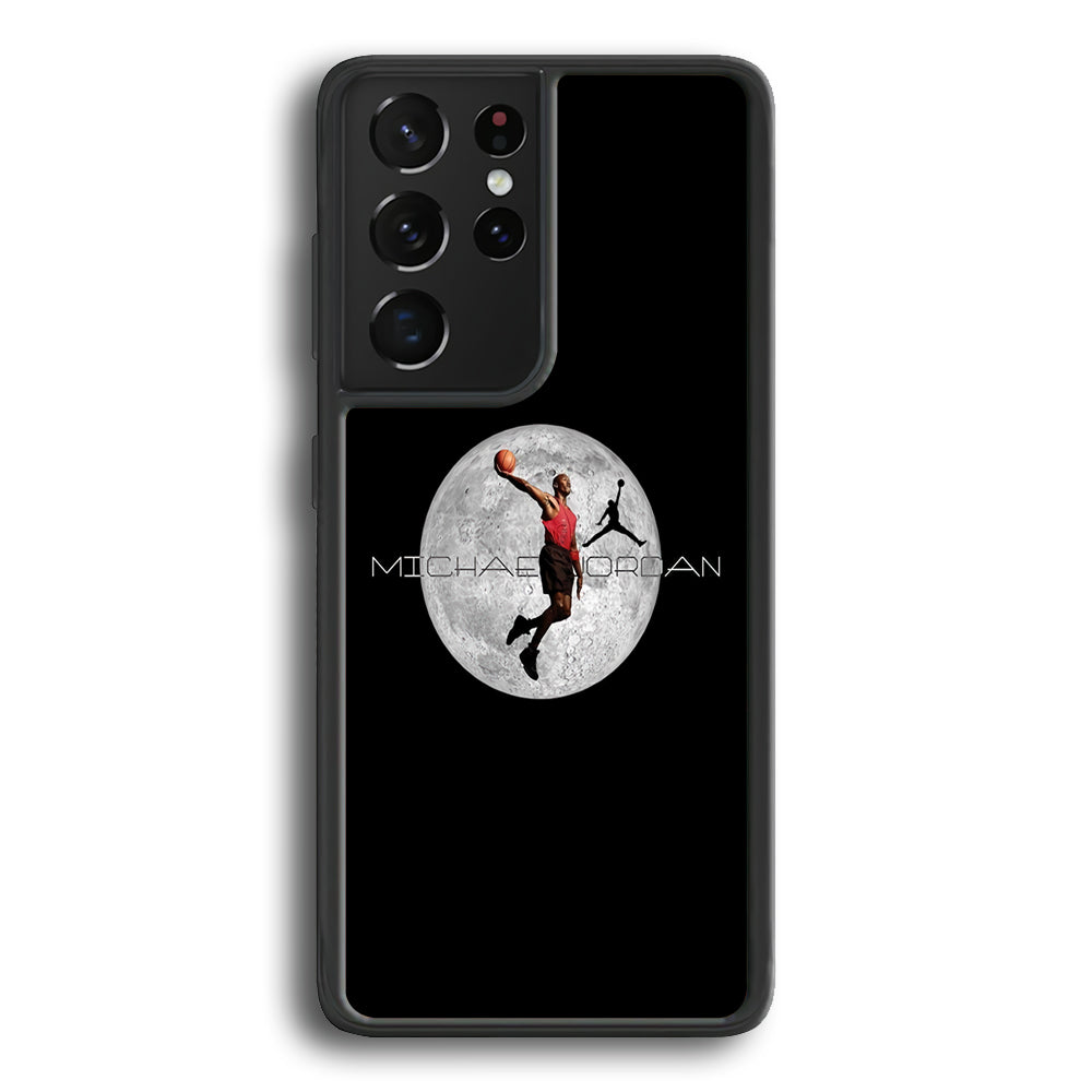 Air Jordan Flying On The Moon Samsung Galaxy S24 Ultra Case - Ezzystore