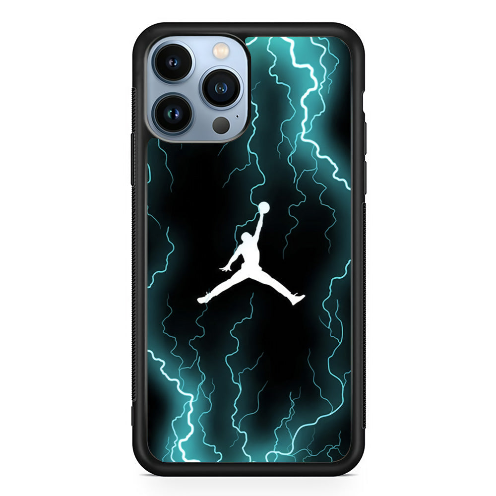 Air Jordan Lightning Pattern iPhone 14 Pro Max Case