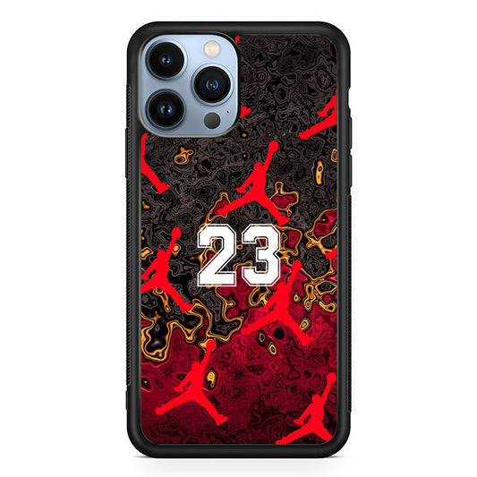 Air Jordan Marble Abstract iPhone 15 Pro Case