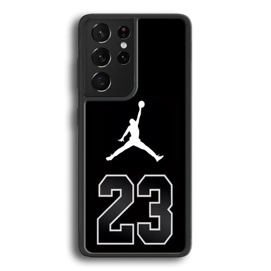 Air Jordan Number Icon Black Samsung Galaxy S23 Ultra Case - Ezzystore