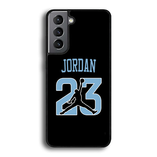 Air Jordan Number Icon Sky Blue Samsung Galaxy S23 Plus Case - Ezzystore