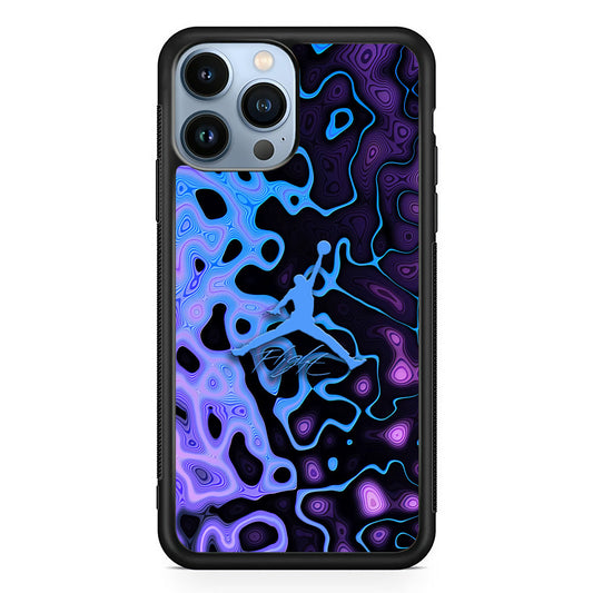 Air Jordan Purple Liquid iPhone 14 Pro Max Case