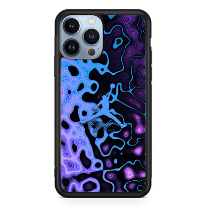 Air Jordan Purple Liquid iPhone 14 Pro Case