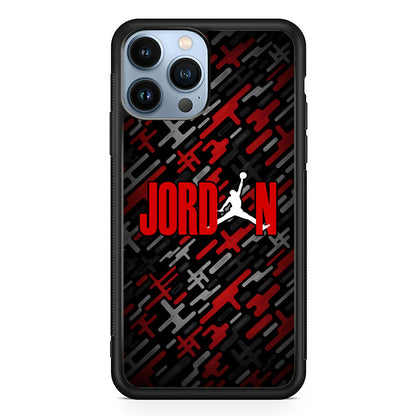 Air Jordan Red Shape Abstract iPhone 14 Pro Case