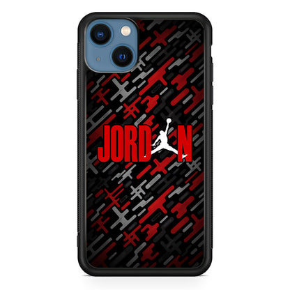 Air Jordan Red Shape Abstract iPhone 14 Case