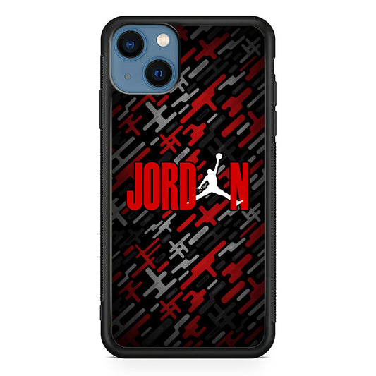 Air Jordan Red Shape Abstract iPhone 14 Case