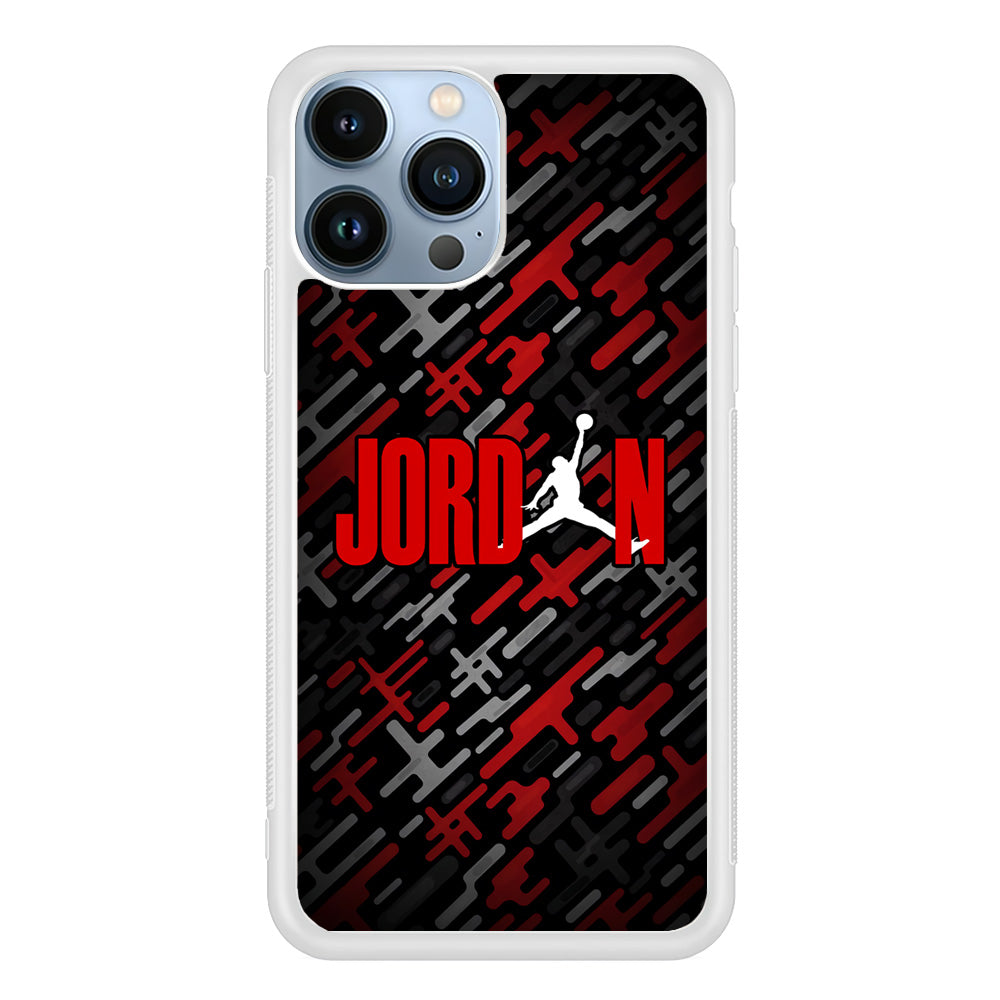 Air Jordan Red Shape Abstract iPhone 14 Pro Max Case