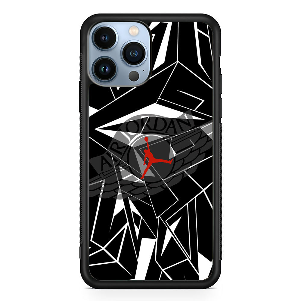 Air Jordan Red Shine iPhone 15 Pro Case