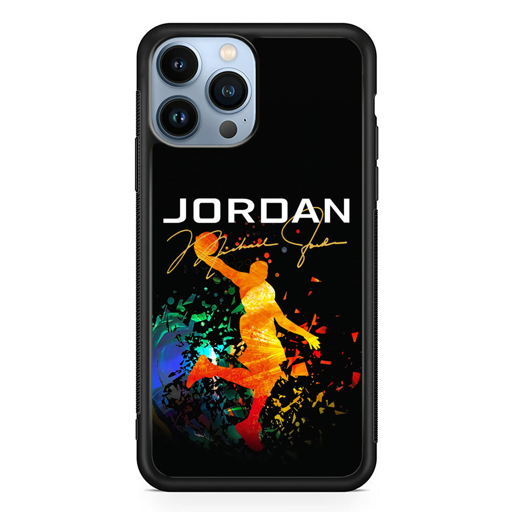 Air Jordan Slam Dunk Style Signature iPhone 14 Pro Case