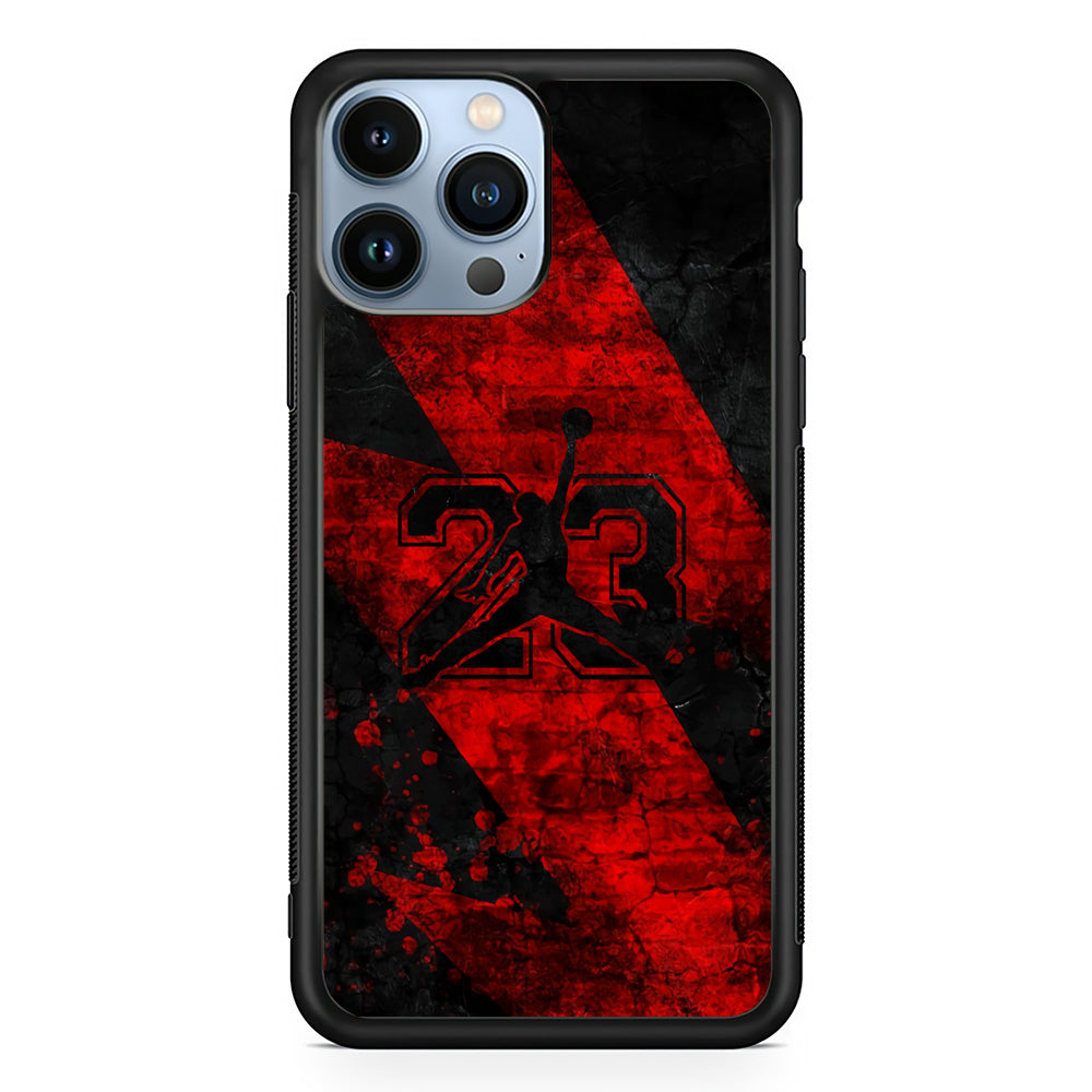 Air Jordan The Red Lightning iPhone 14 Pro Max Case