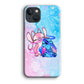 Angel and Stitch Aesthetic Marble iPhone 14 Case
