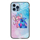 Angel and Stitch Aesthetic Marble iPhone 14 Pro Max Case
