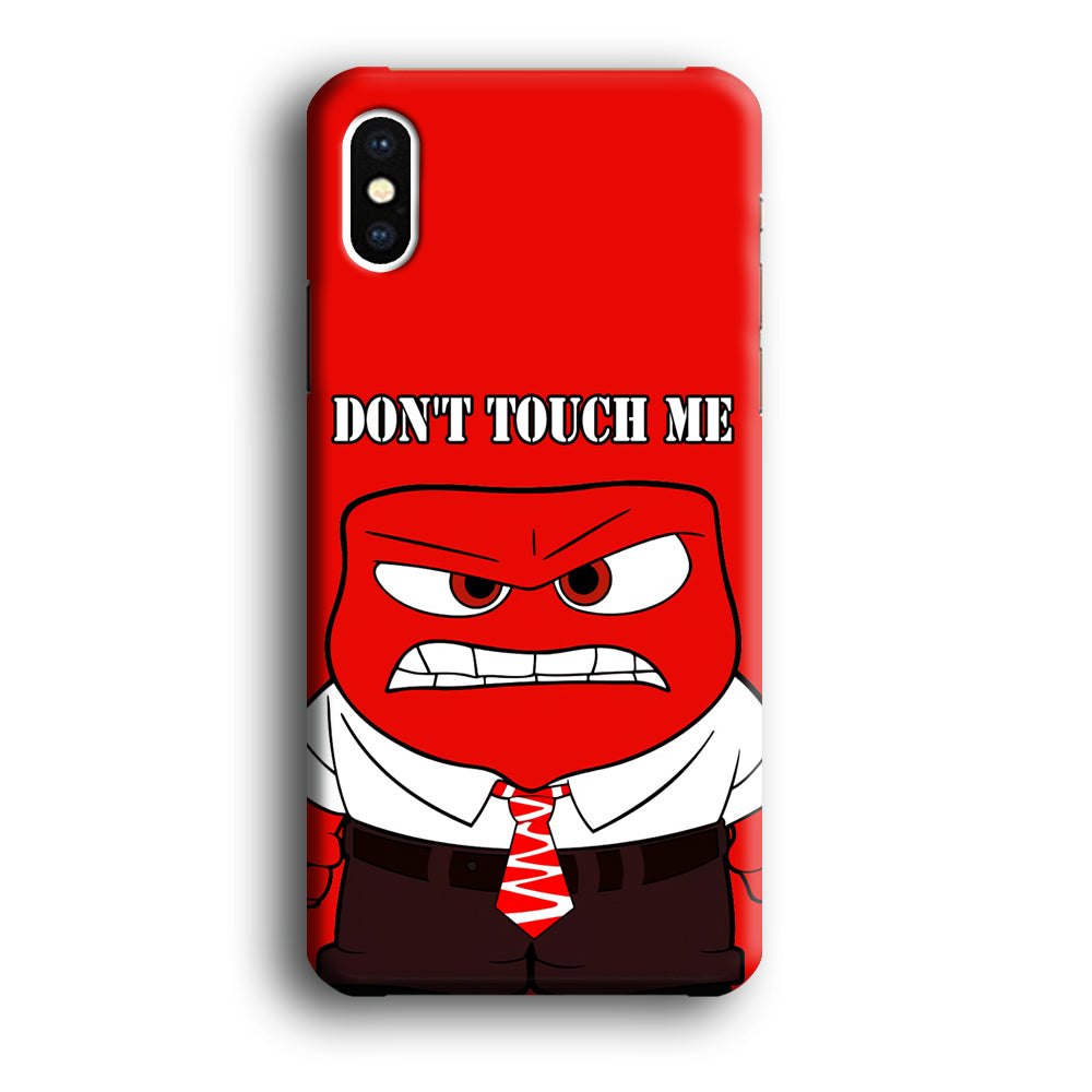 Angry Inside Out Don't Touch Me iPhone X Case