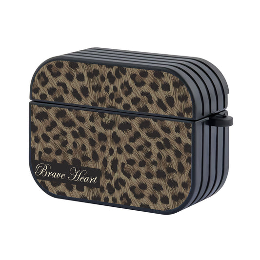 Animal Print Quotes on Leopard Skin Hard Plastic Case Cover For Apple Airpods Pro 3 - Ezzystore
