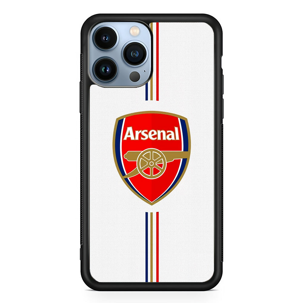 Arsenal FC Stripe iPhone 15 Pro Case