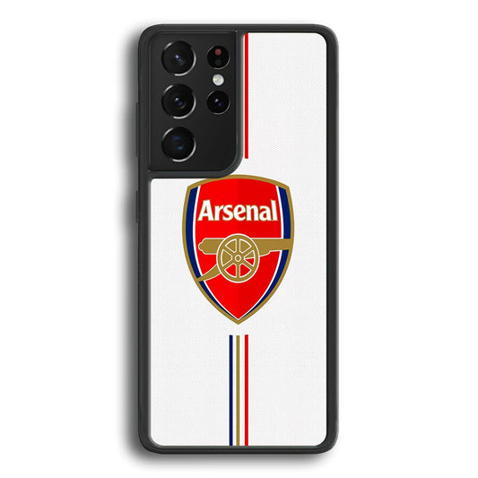 Arsenal FC Stripe Samsung Galaxy S22 Ultra Case - Ezzystore