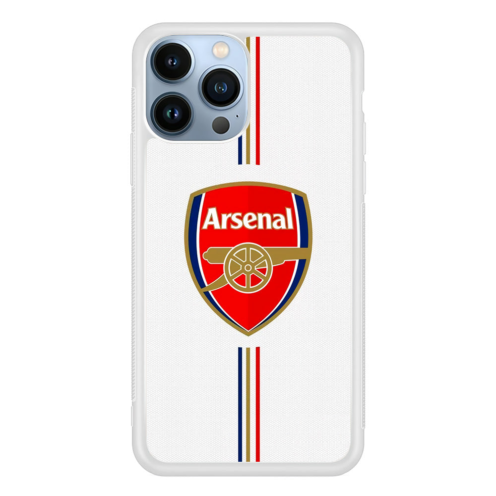 Arsenal FC Stripe iPhone 14 Pro Max Case