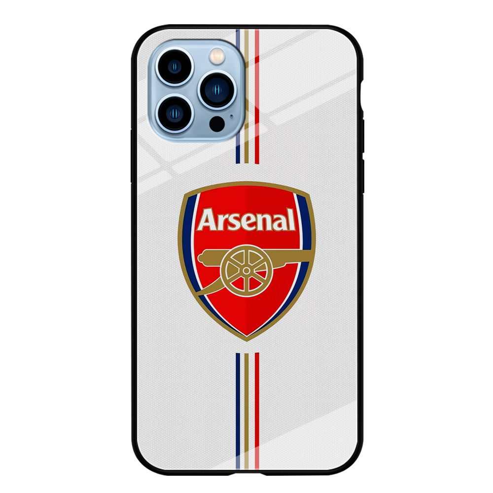 Arsenal FC Stripe iPhone 14 Pro Max Case
