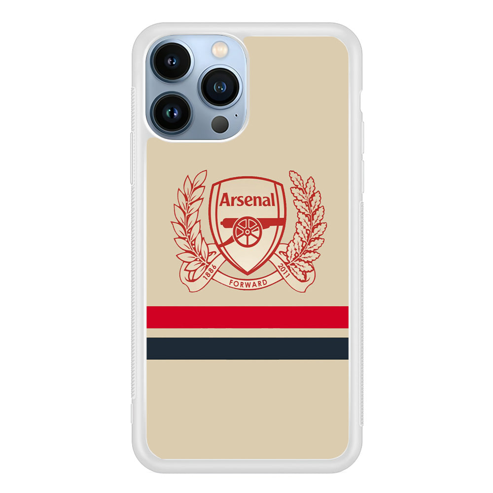 Arsenal Stripe Logo iPhone 14 Pro Max Case
