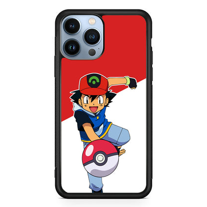 Ash Ketchum Pokeball iPhone 15 Pro Max Case