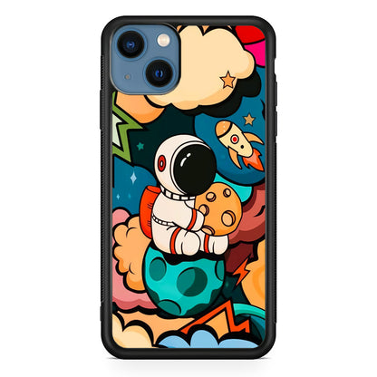 Astronaut Cute Art iPhone 14 Case