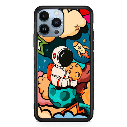 Astronaut Cute Art iPhone 14 Pro Max Case