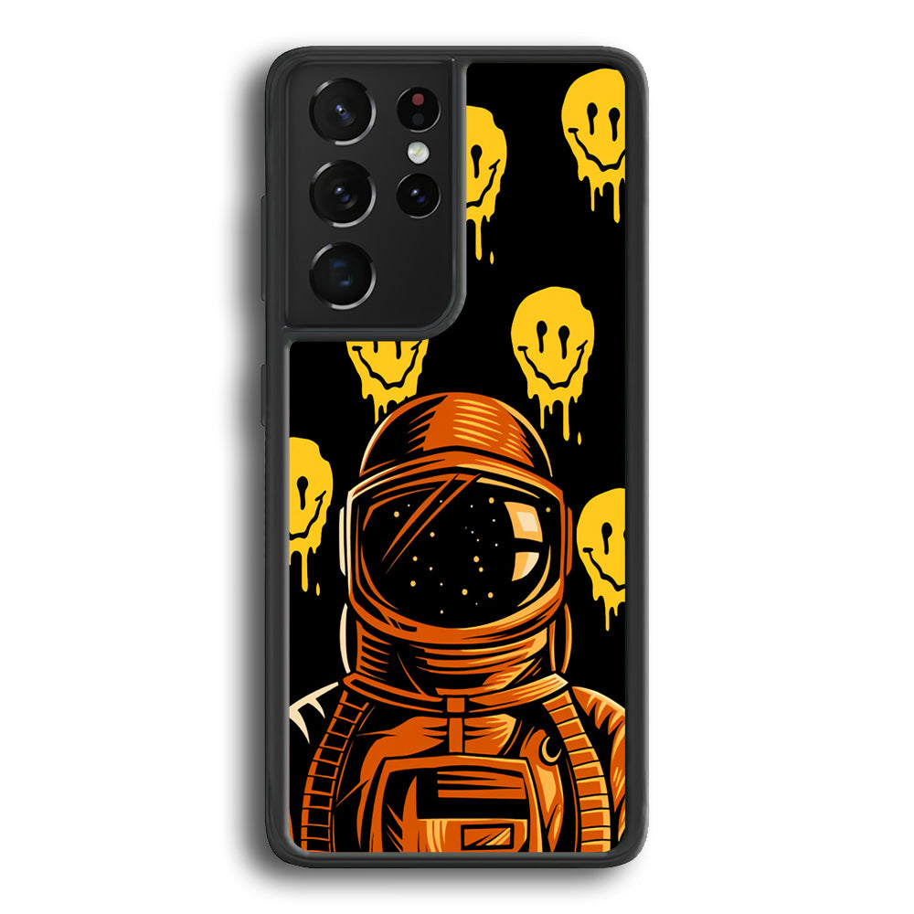Astronaut Emoji Smile Samsung Galaxy S24 Ultra Case - Ezzystore
